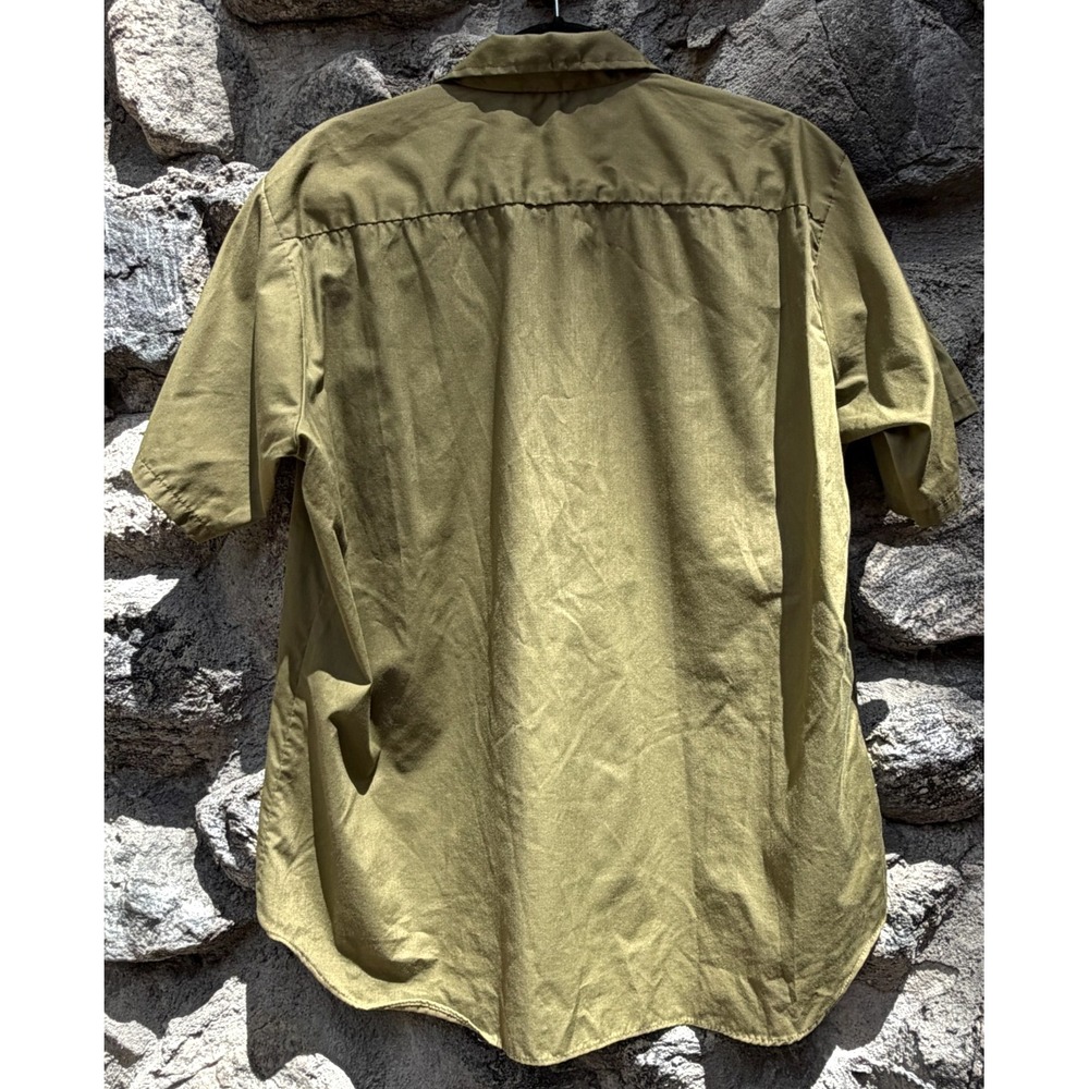 Vtg Boy Scouts of America Official Shirt Mens Large L Dacron Polyester Cotton - Picture 2 of 7